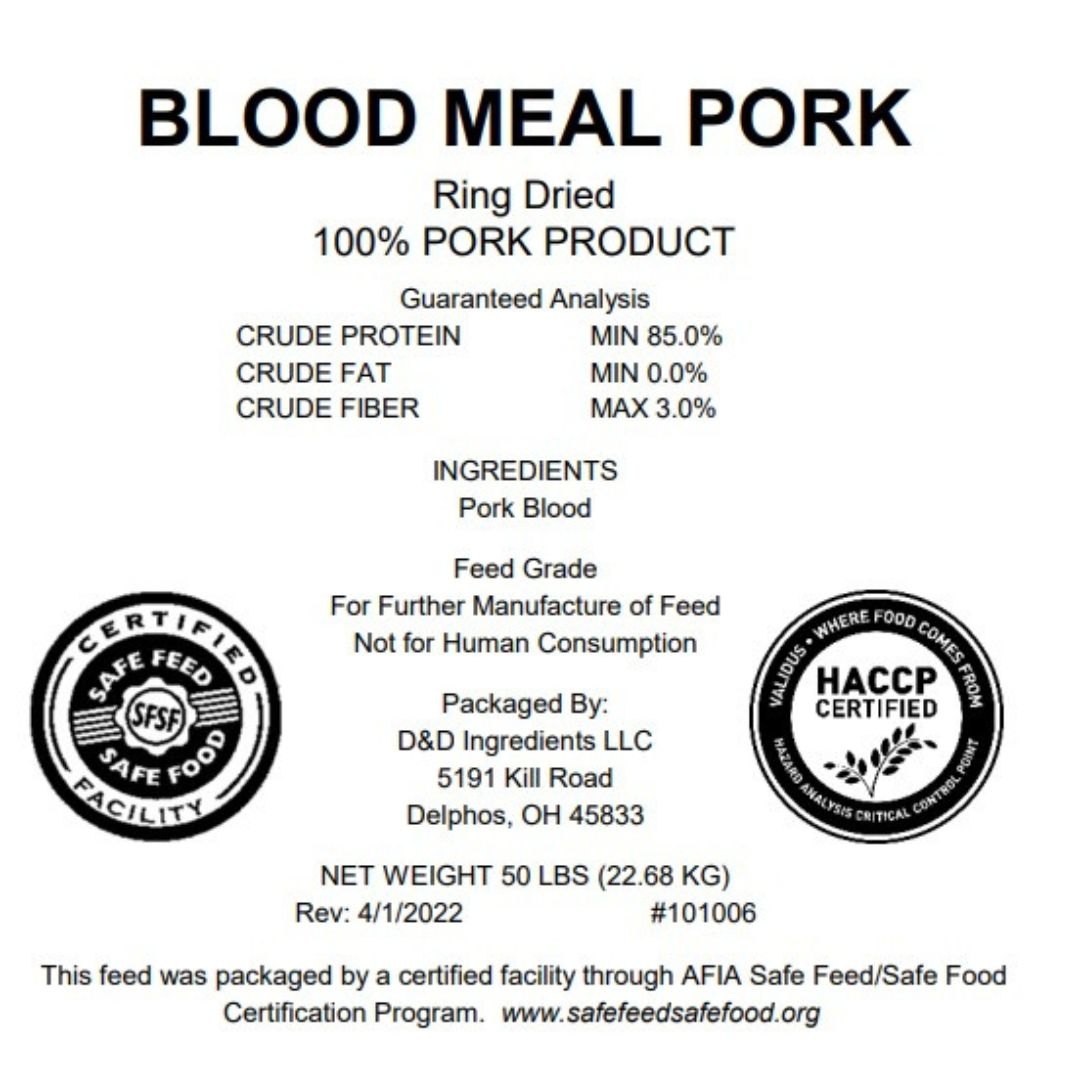 50# BLOOD MEAL PORK TS