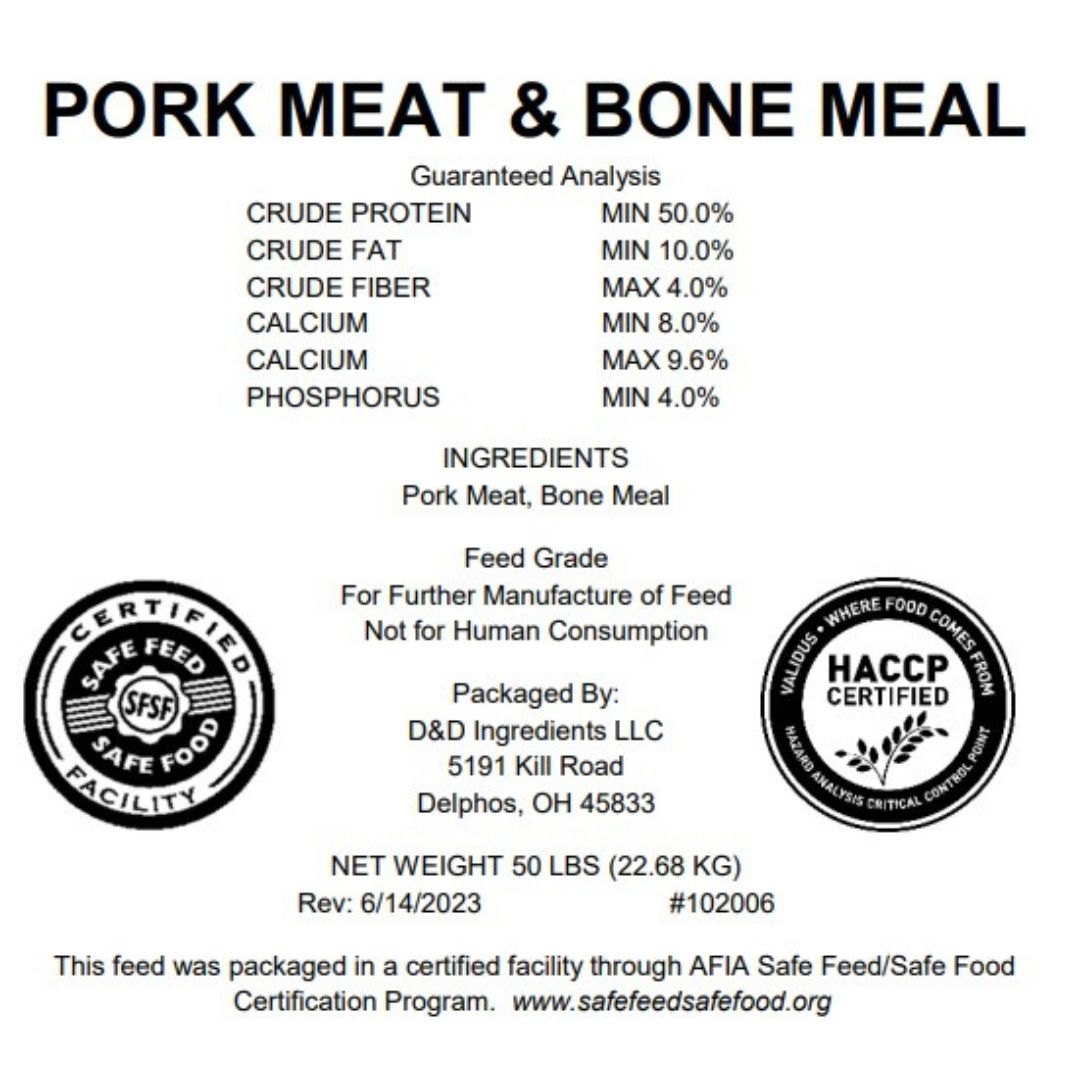 50# MEAT SCRAPS (PORK)