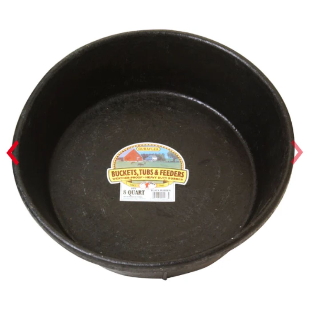 8QT RUBBER FEED PAN HP8