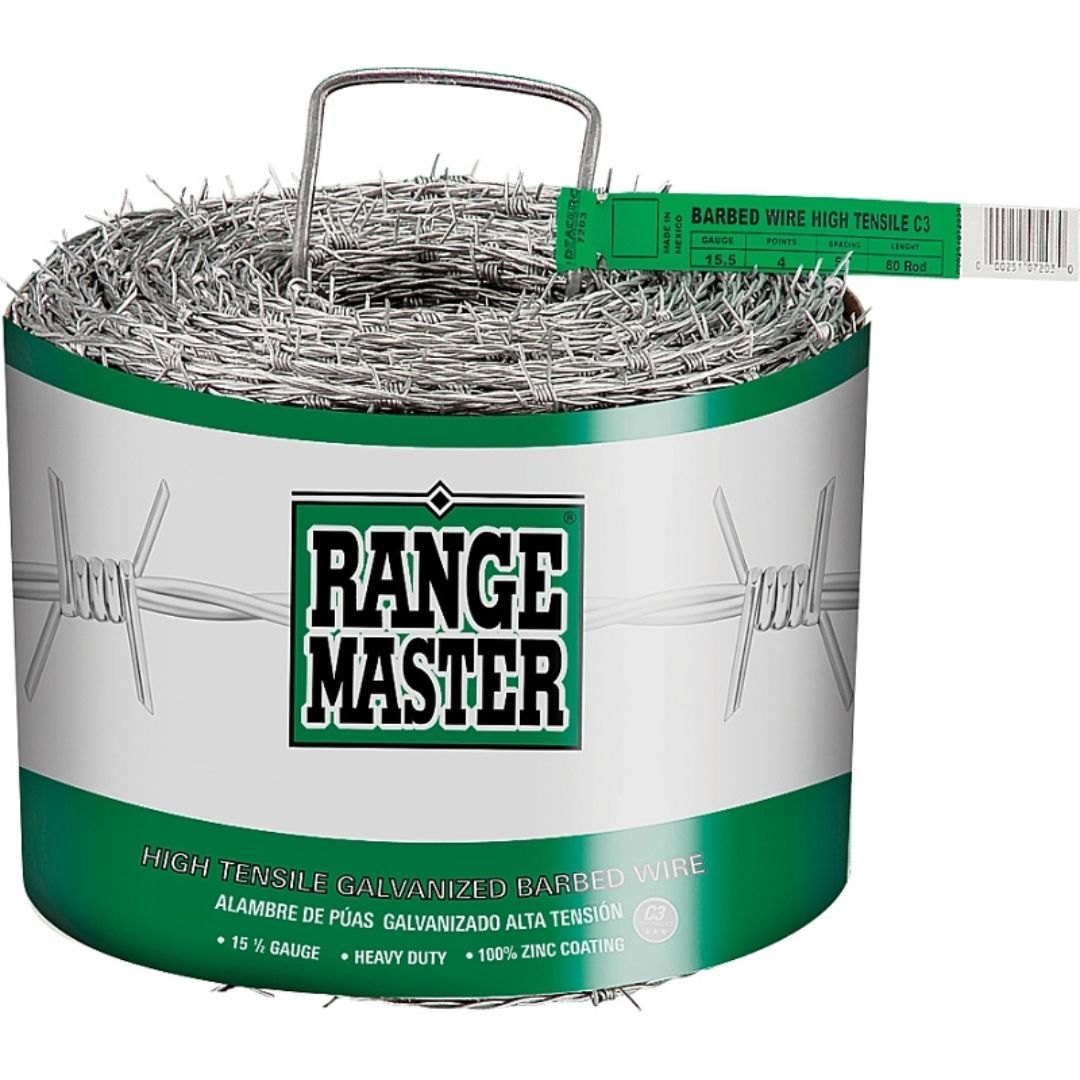 15.5GAUGE 80ROD 4PT BARBED WIR