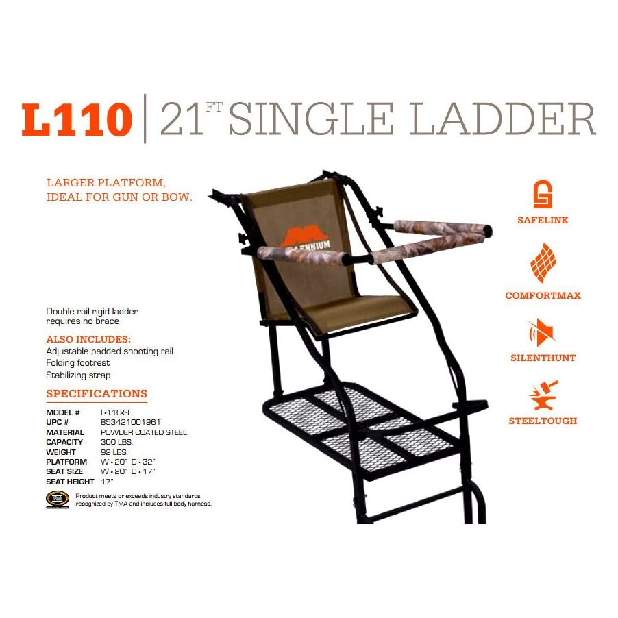 21' LADDER STAND W/LOGO thumbnail 2