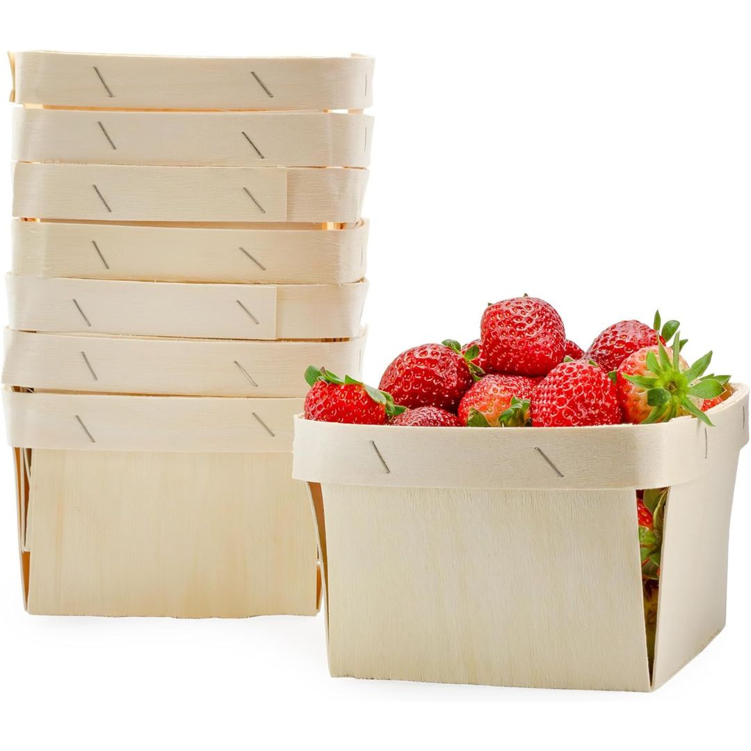 QUART WOOD BERRY BASKET